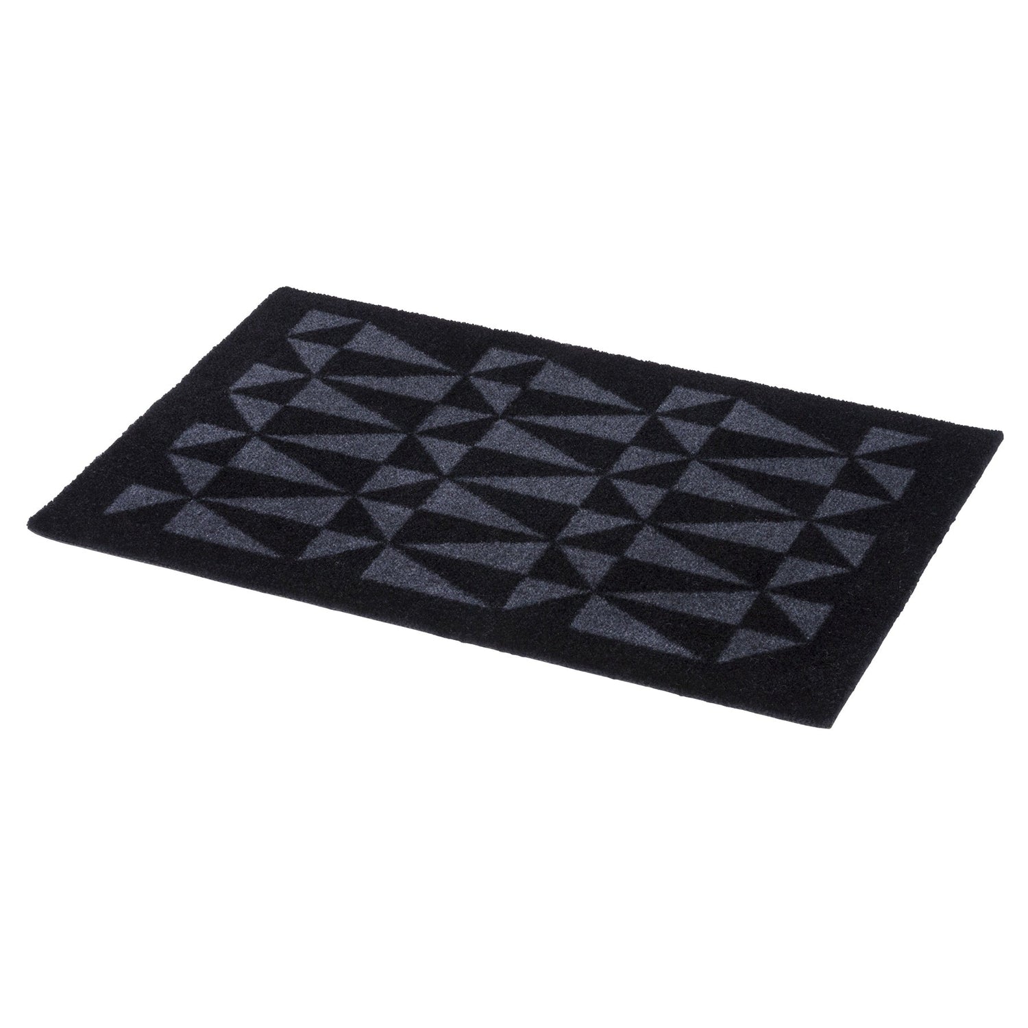 Bodenmatte 40 x 60 cm - grafisch/schwarzes Grau