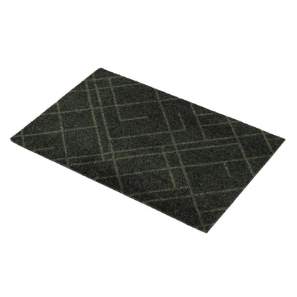 Bodenmatte 40 x 60 cm - Linien/dunkelgrün