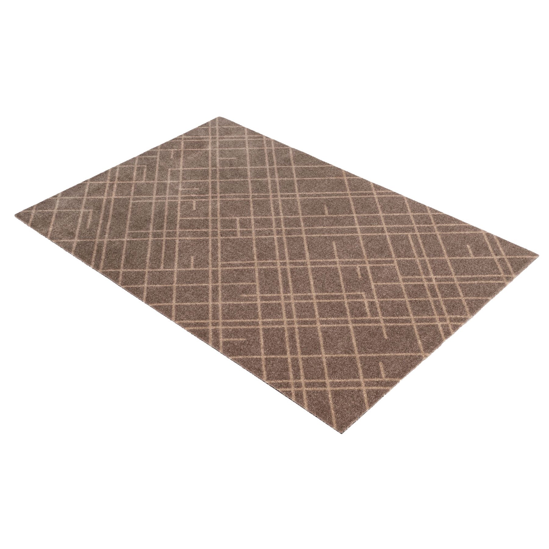 Bodenmatte 90 x 130 cm - Linien/Sand