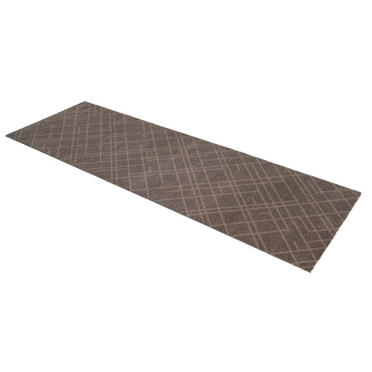 Bodenmatte 67 x 200 cm - Linien/Sand
