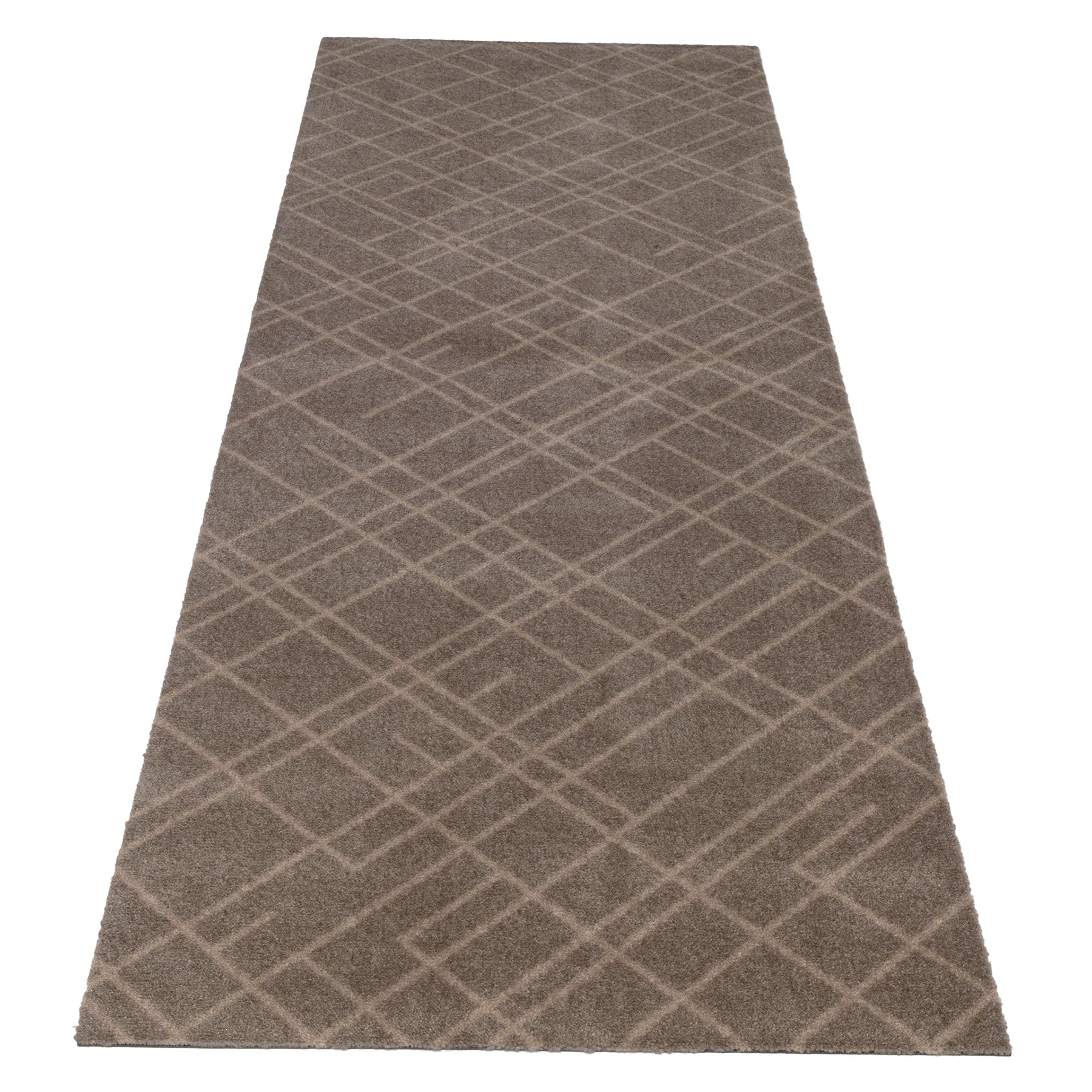 Bodenmatte 67 x 200 cm - Linien/Sand