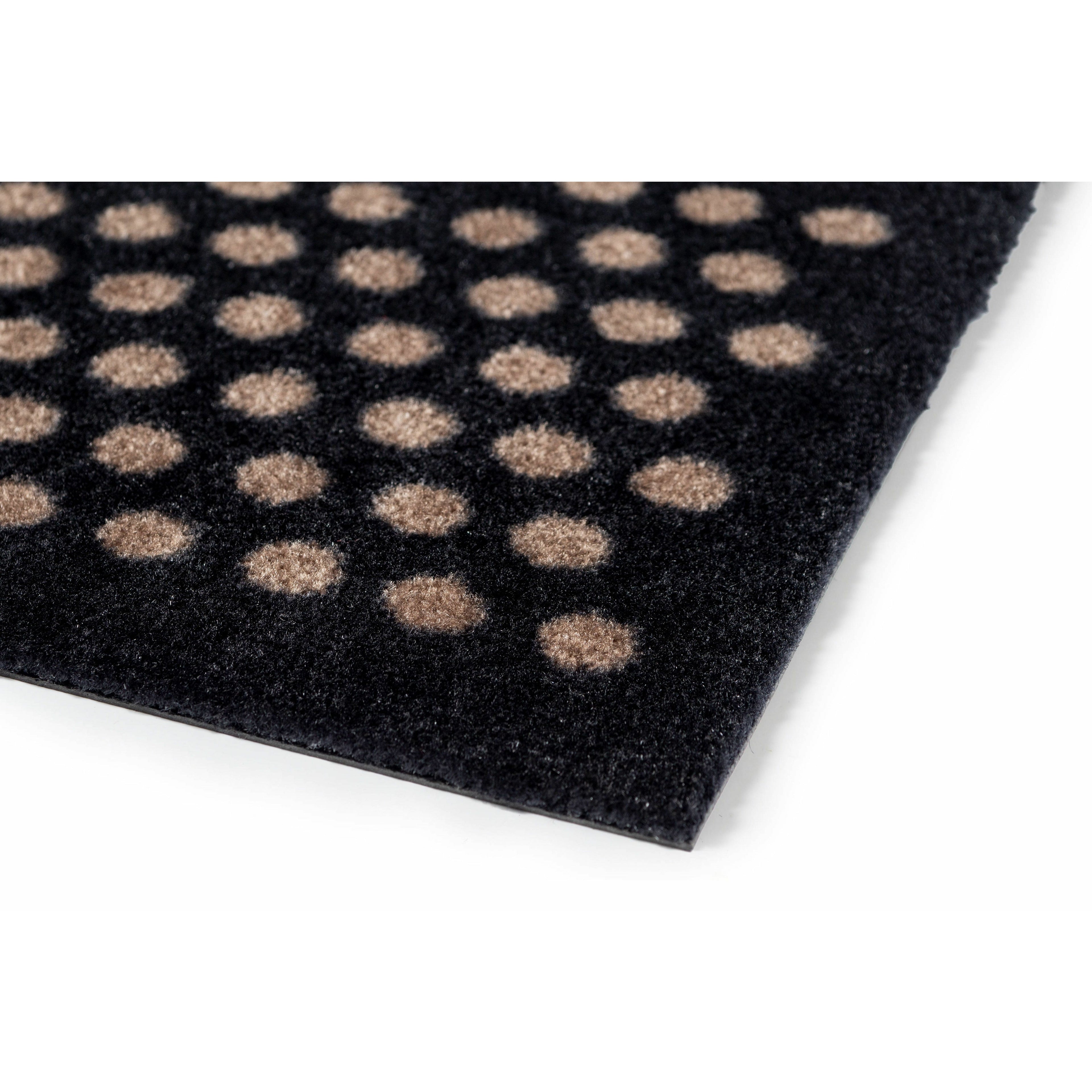 Bodenmatte 90 x 130 cm - Punkt/schwarzer Sand