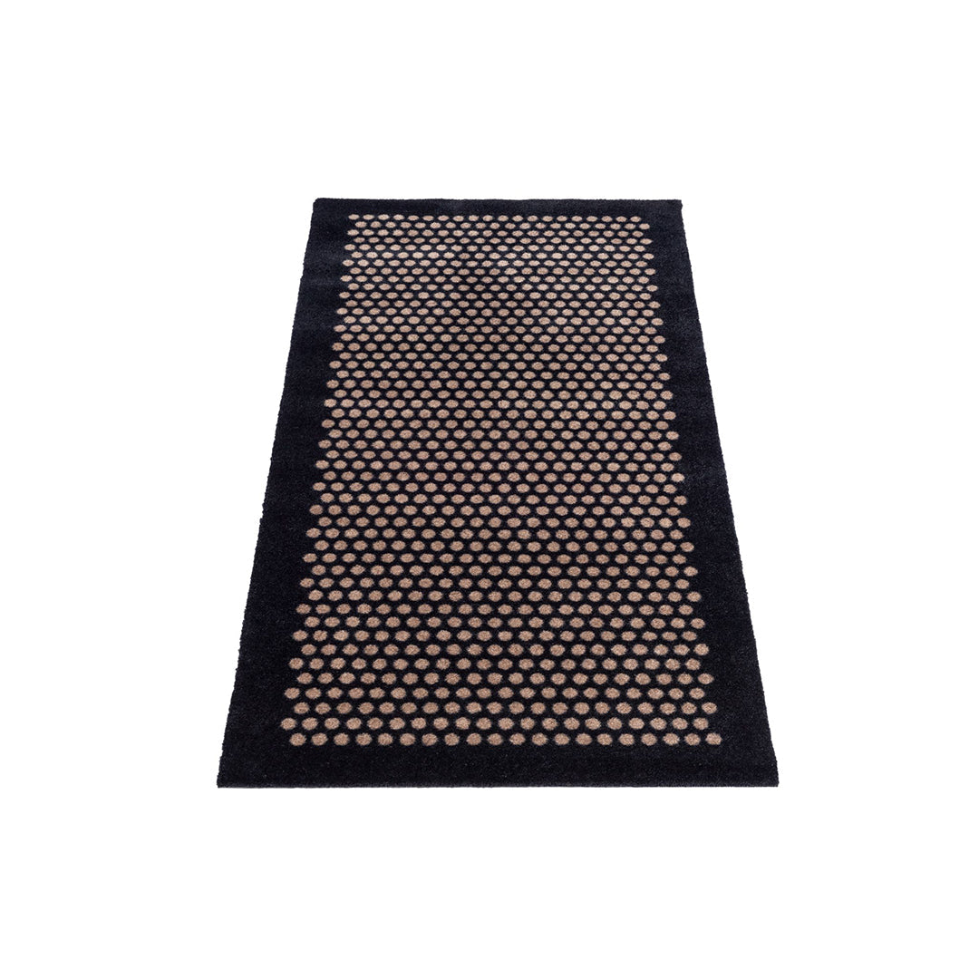 Bodenmatte 67 x 150 cm - Punkte/schwarzer Sand