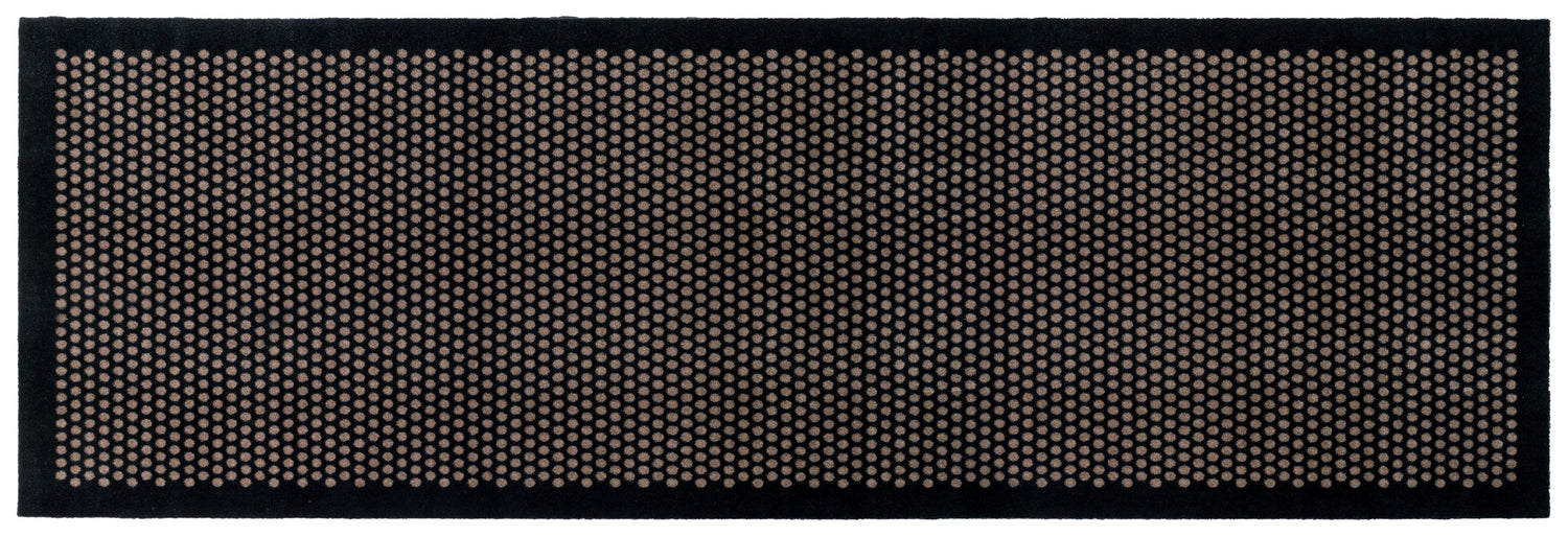 Bodenmatte 100 x 300 cm - Punkt/schwarzer Sand