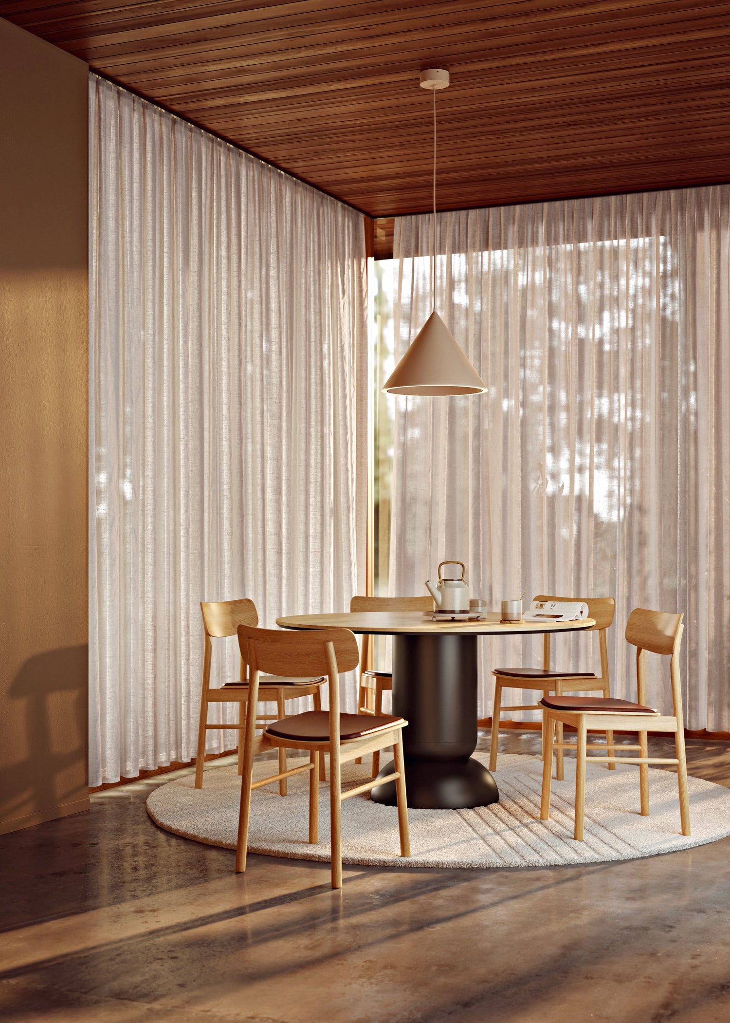 Ludo Esstisch (130 cm) – Eiche