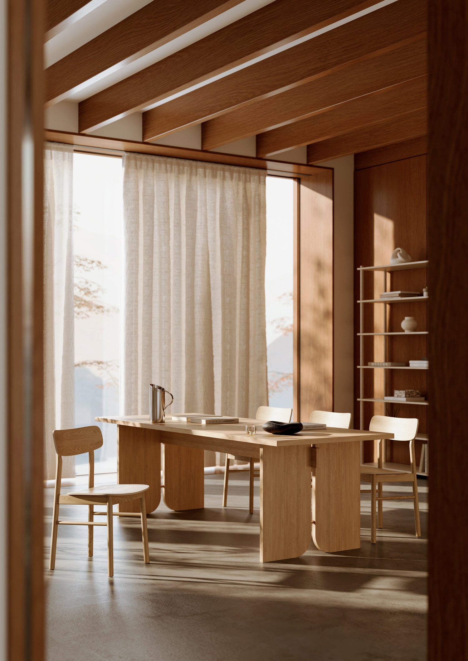 Kimono Esstisch – Eiche