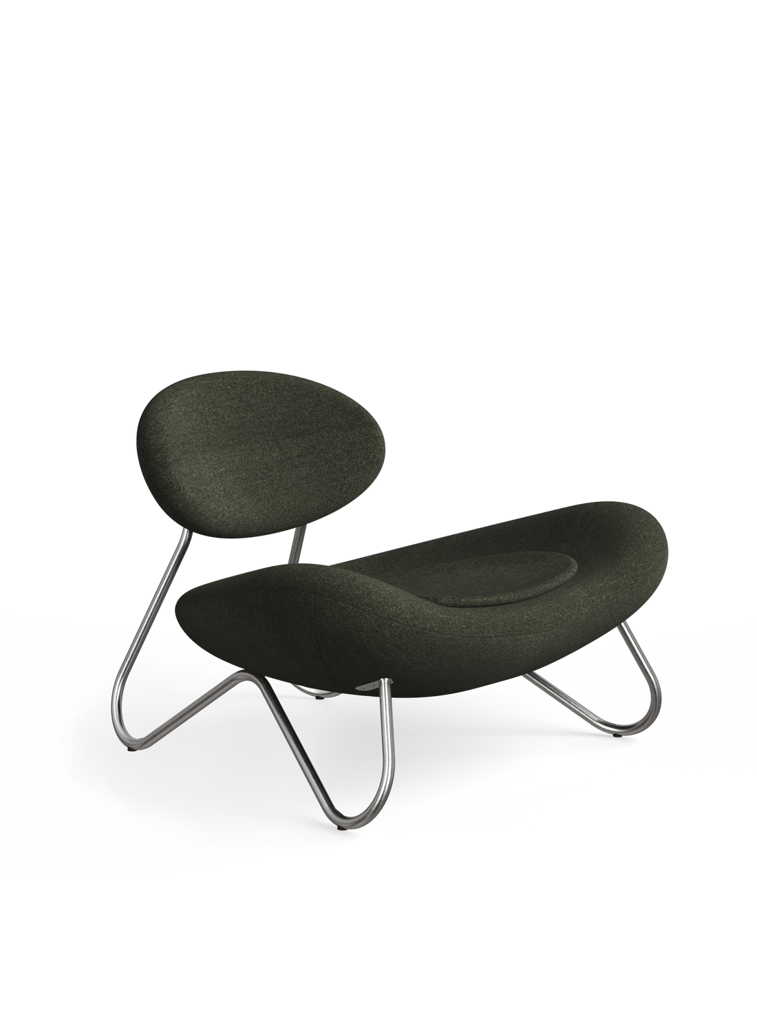Meadow Lounge Chair – Kiefer/gebürsteter Stahl