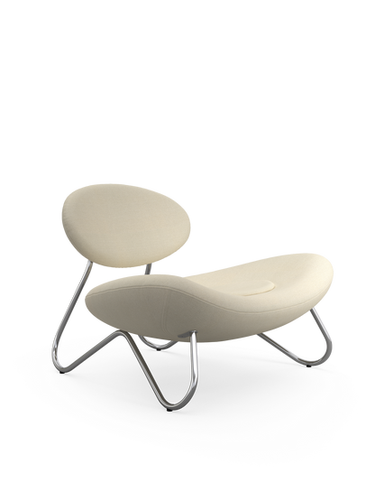 Meadow Lounge Chair – Weiß/Chrom