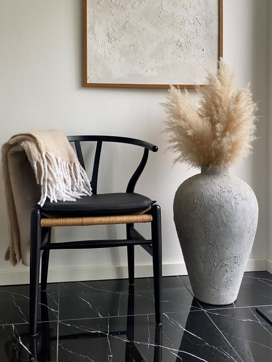 Kissen zu Hans J. Wegner y -Chair CH24 I - Marine Leder