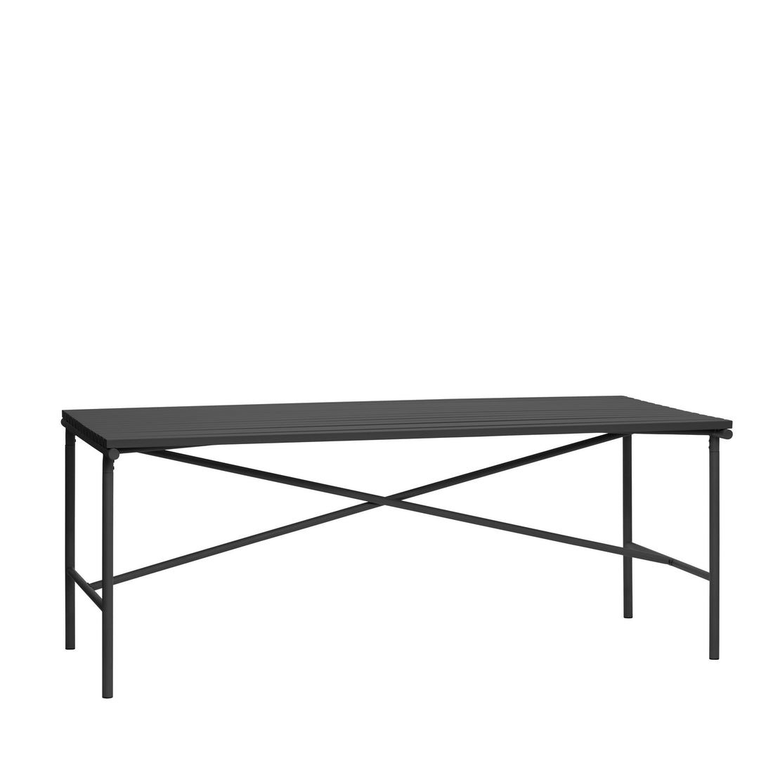 Hübsch Villa Outdoor Tisch groß schwarz