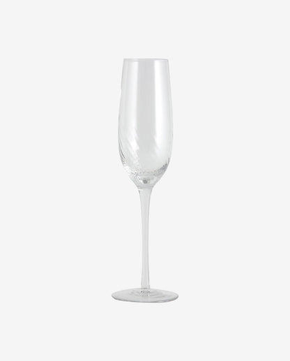 Garo Champagnerglas - H27,5 cm - klares Glas
