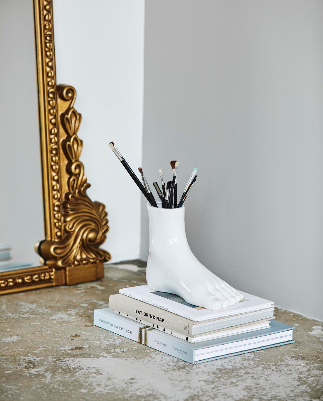 Aruba -Vase in Keramik - H19.5 cm - Weiß