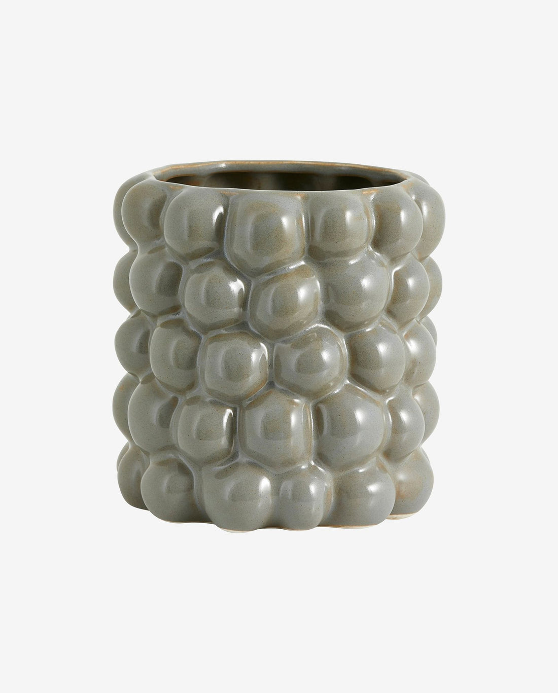 Carna Herbal -Topf in Porzellan - klein - Ø15,5 cm - Grau