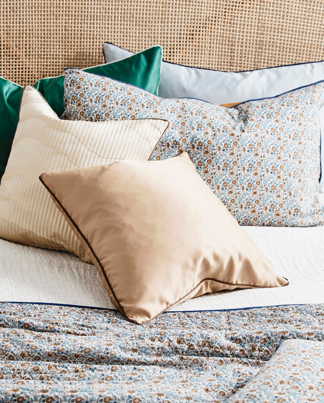 Ain Kissenbezüge in Satin - 50x50 - hellbraun