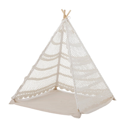 Bloomingville Mini Herle Spielzeug Tipi, Natur, Baumwolle