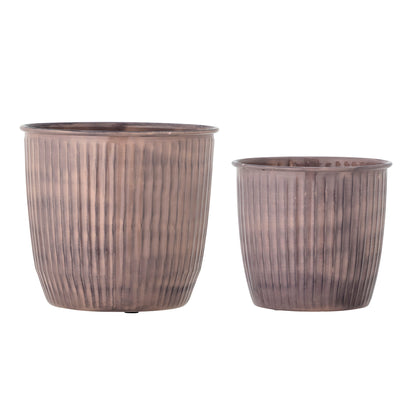 Bloomingville Kenzie Herbal Potty Peak, Rosa, Metall