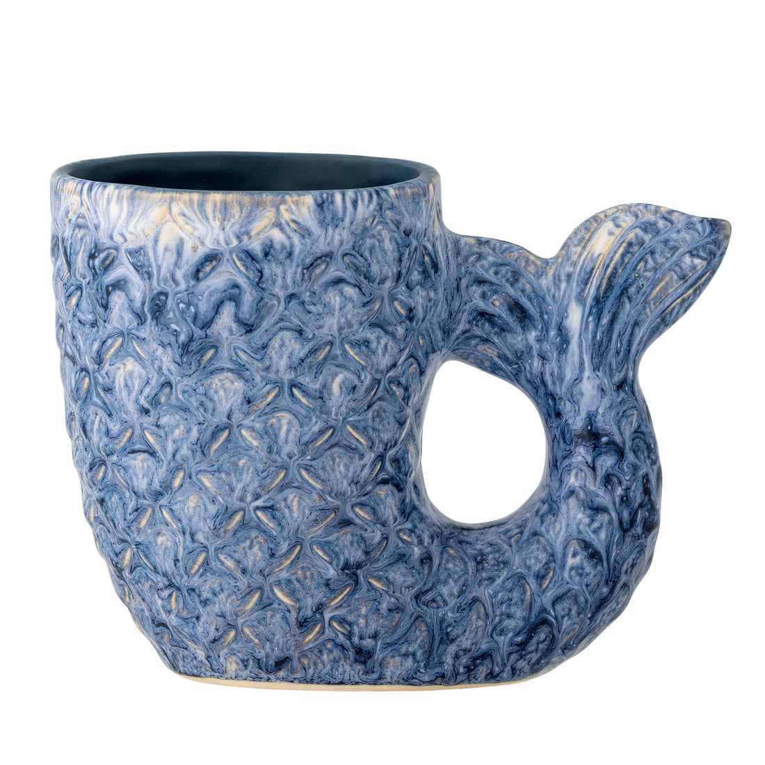 Kreative Kollektion Ariella Vase, Blau, Steinzeug