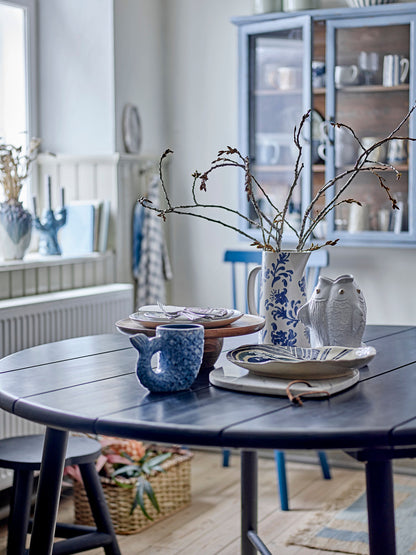 Kreative Kollektion Ariella Vase, Blau, Steinzeug