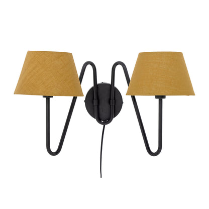 Bloomingville Letty Wall Lampe, schwarz, Metall