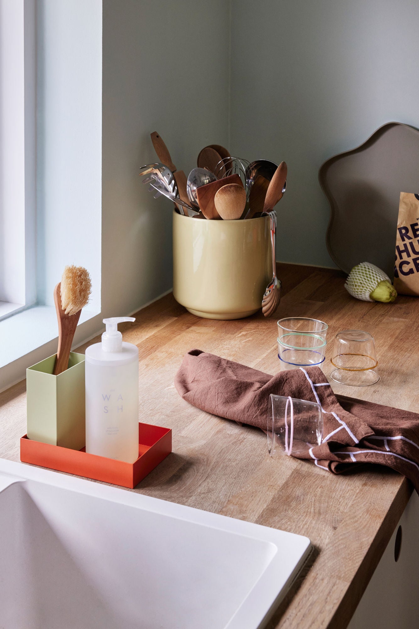 Hübsch Easypeasy -Handtuch braun/lila