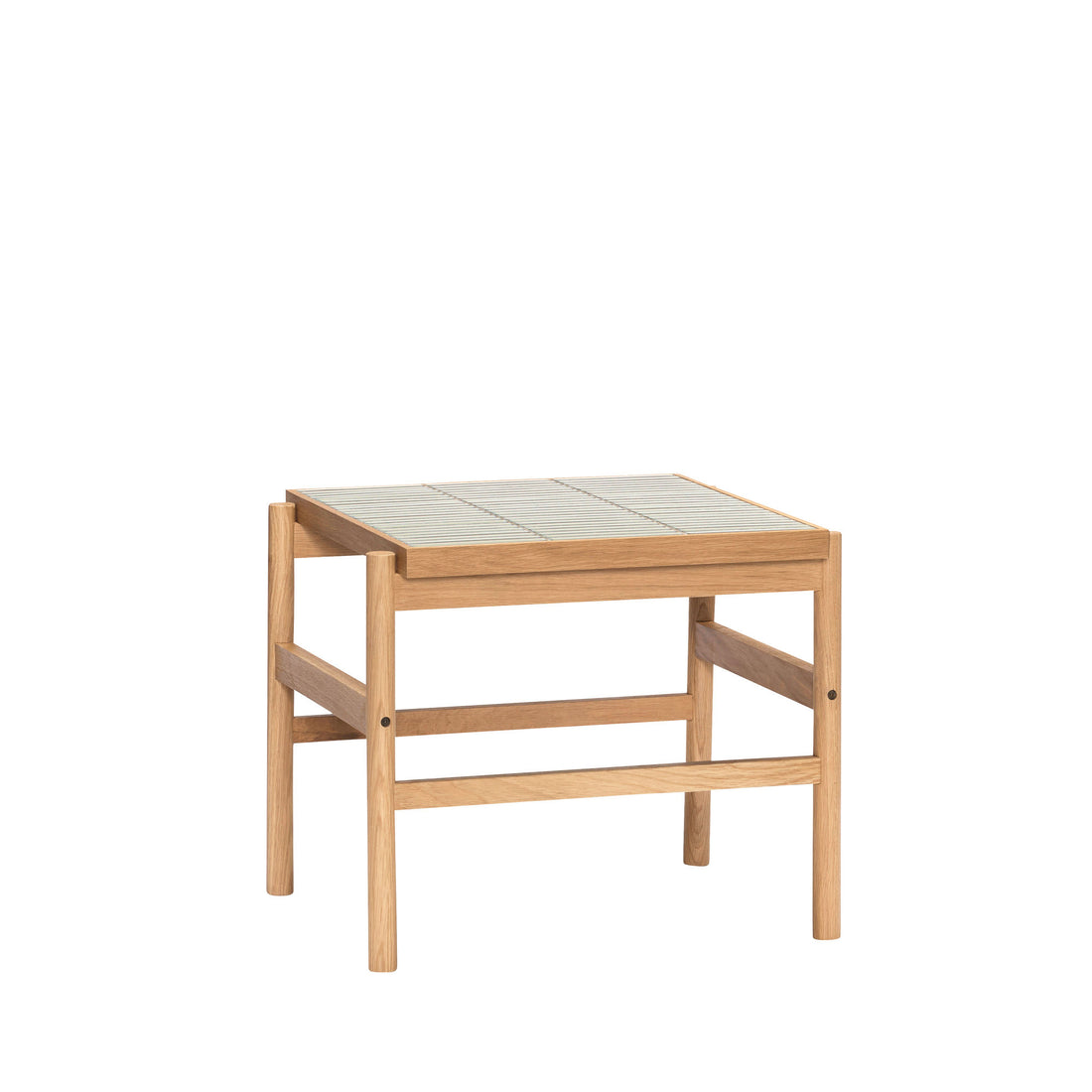 Tile Beistelltisch Mint/Natur – 45x50xh44cm