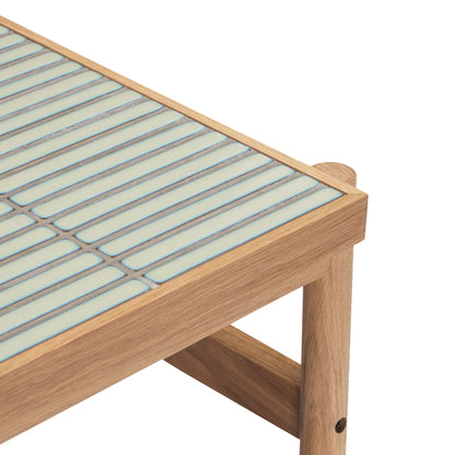 Tile Beistelltisch Mint/Natur – 45x50xh44cm