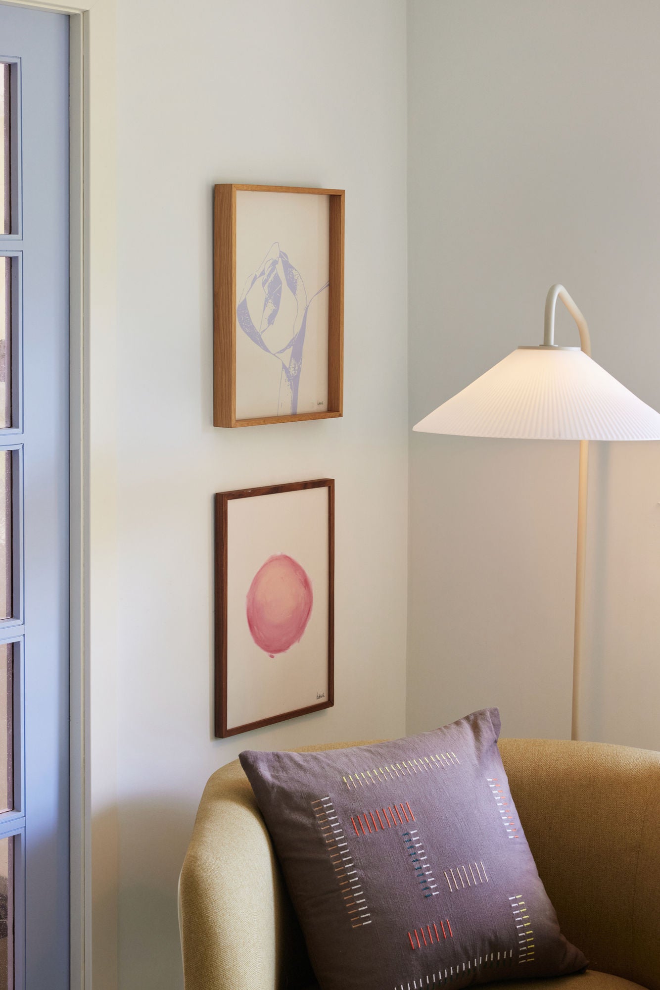 Hübsch fester Stofflampen Sand