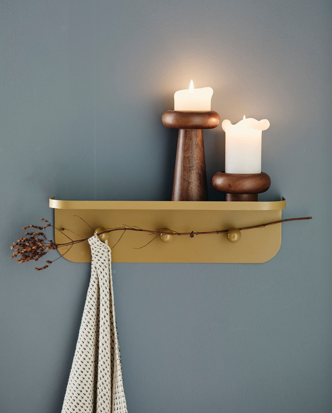 Waffelgewebtes Geschirrtuch – gebrochenes Weiß/Schwarz