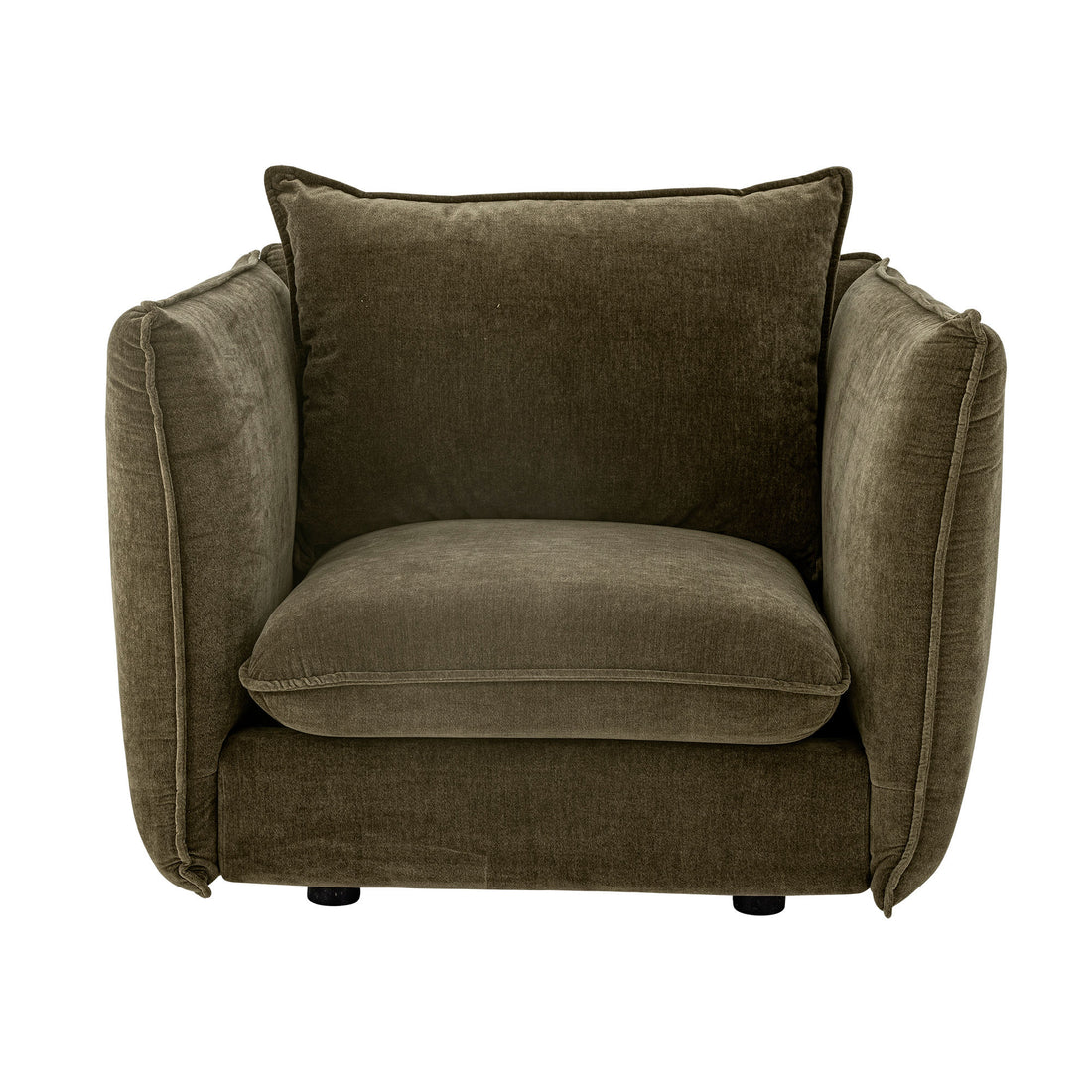 Bloomingville Austin Lounge Chair, grün, recyceltes Polyester