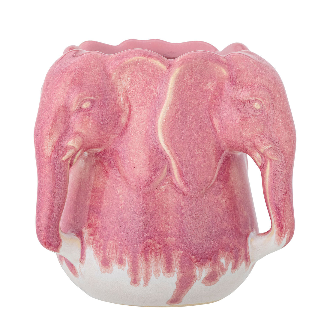 Bloomingville Pontus Vase, Pink, Steinzeug