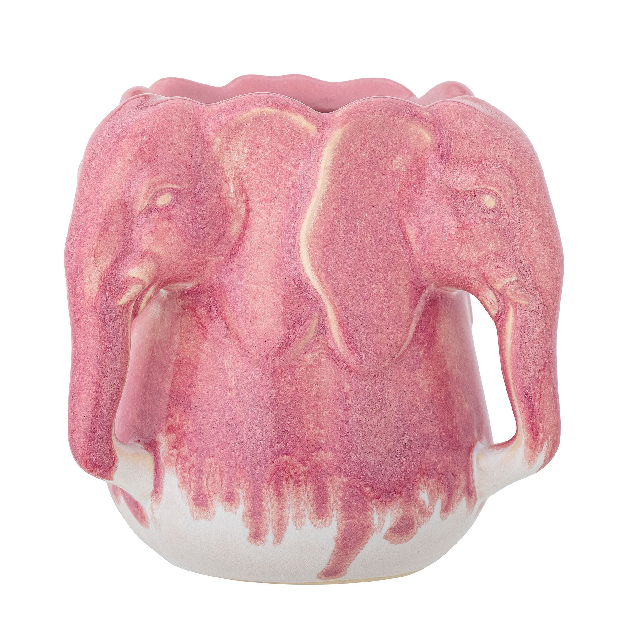 Bloomingville Pontus Vase, Pink, Steinzeug