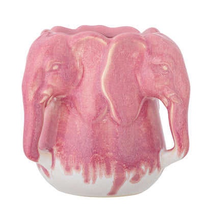 Bloomingville Pontus Vase, Pink, Steinzeug