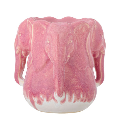 Bloomingville Pontus Vase, Pink, Steinzeug