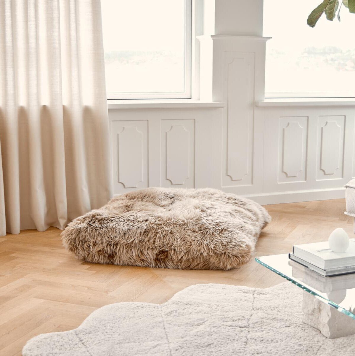 Maxi Float Kissen | Langhaarig | Neuseeland | Doppelseitig | 90x90 cm