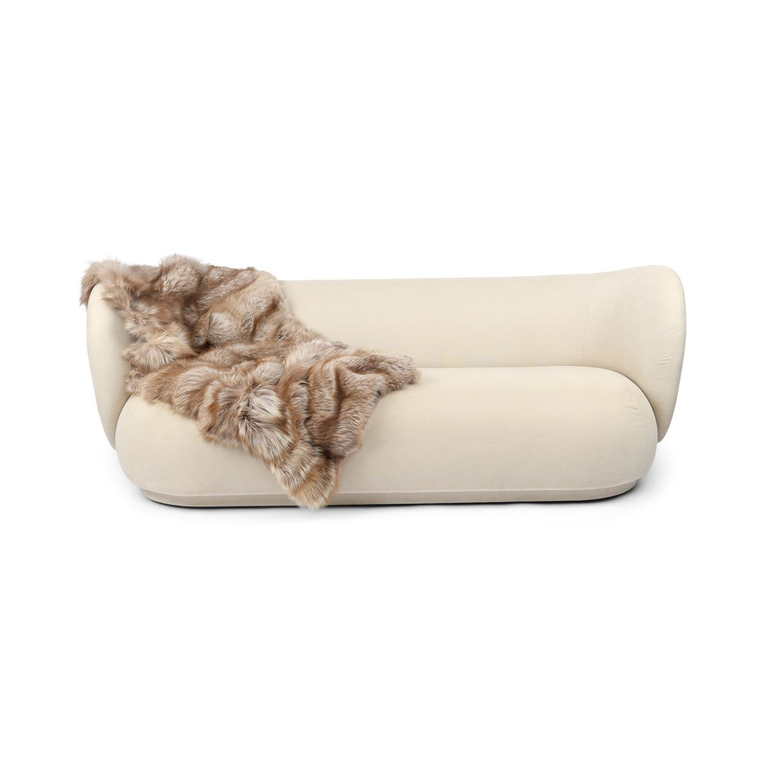 Premium Teppich aus Fuchs | Rückseite aus Kaschmir | Pastell | 160x70 cm