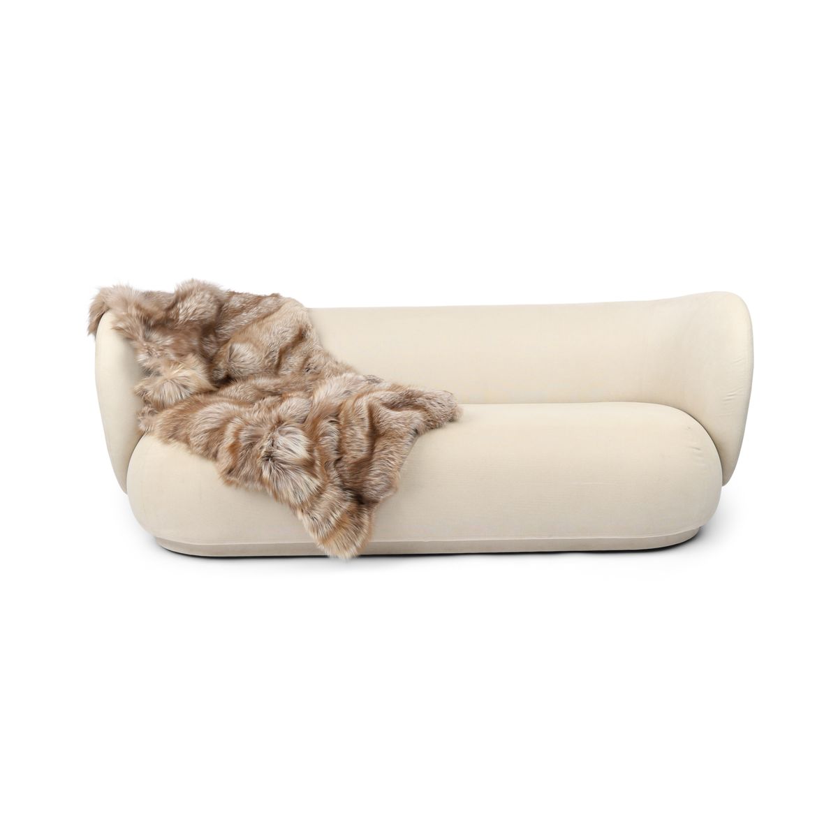 Premium Teppich aus Fuchs | Rückseite aus Kaschmir | Pastell | 160x70 cm