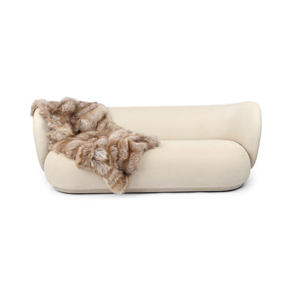 Premium Teppich aus Fuchs | Rückseite aus Kaschmir | Pastell | 160x70 cm