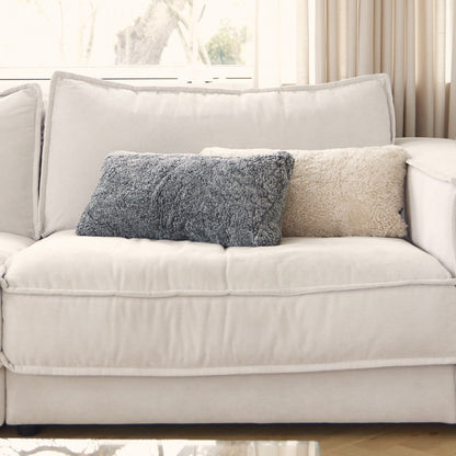 Lammfellkissen | Kurzhaarig | Neuseeland | Doppelseitig | 30x60 cm