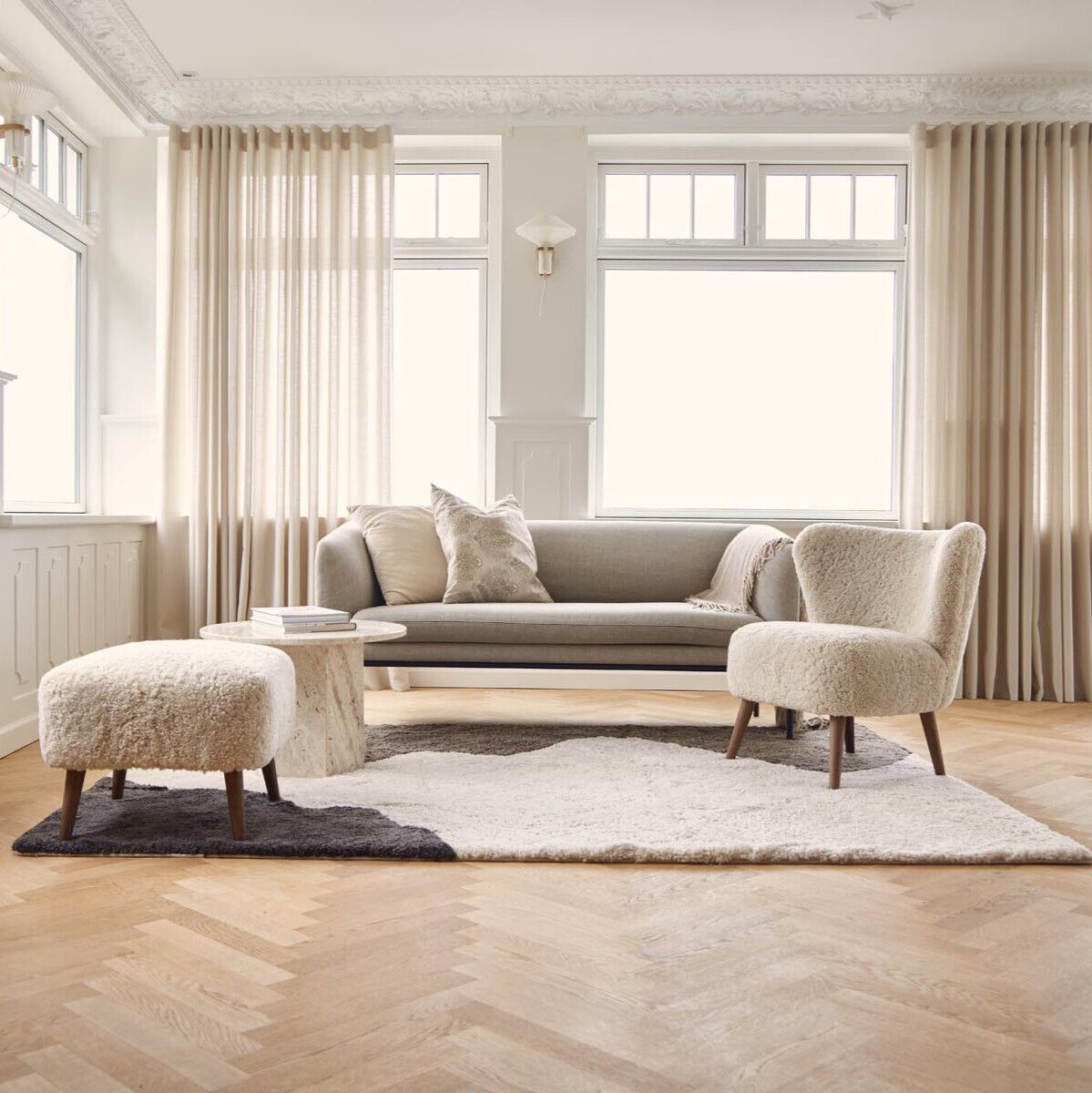 Fluss-Designer-Teppich | Kurzhaarig | Neuseeland