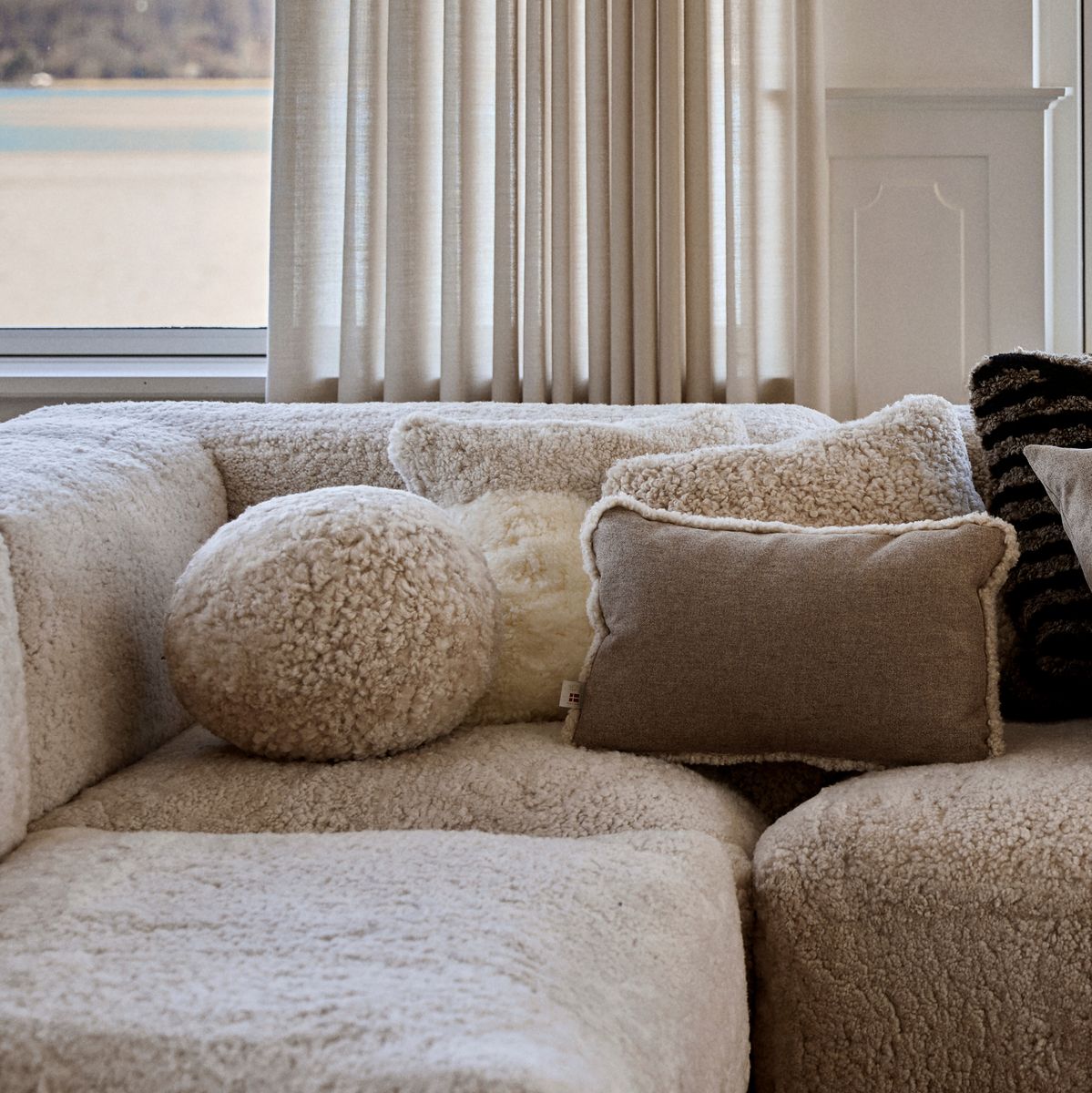 Angelitkissen | Kurzhaarig | Neuseeland | Ø25/30/35 cm