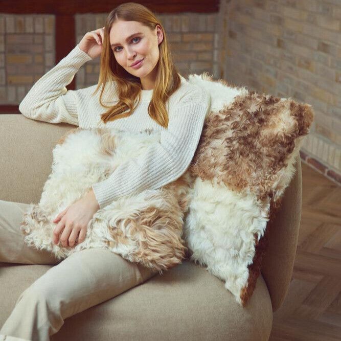 Lammfellkissen | Toskana | Doppelseitig