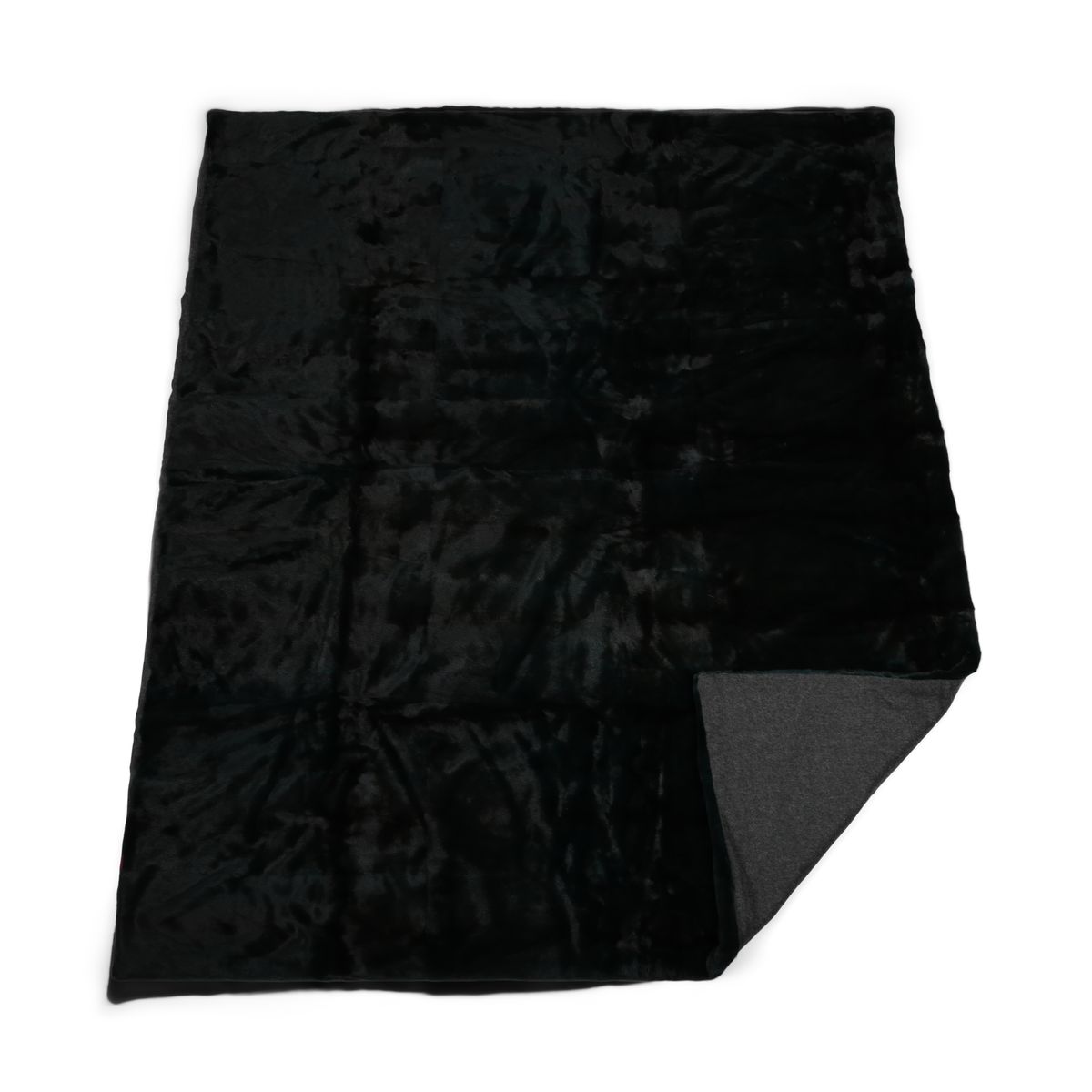 Nerz kariert | Rückseite aus Kaschmir | Antikgrün | 180x210 cm