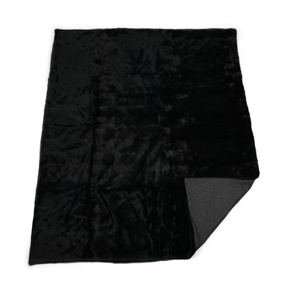 Nerz kariert | Rückseite aus Kaschmir | Antikgrün | 180x210 cm