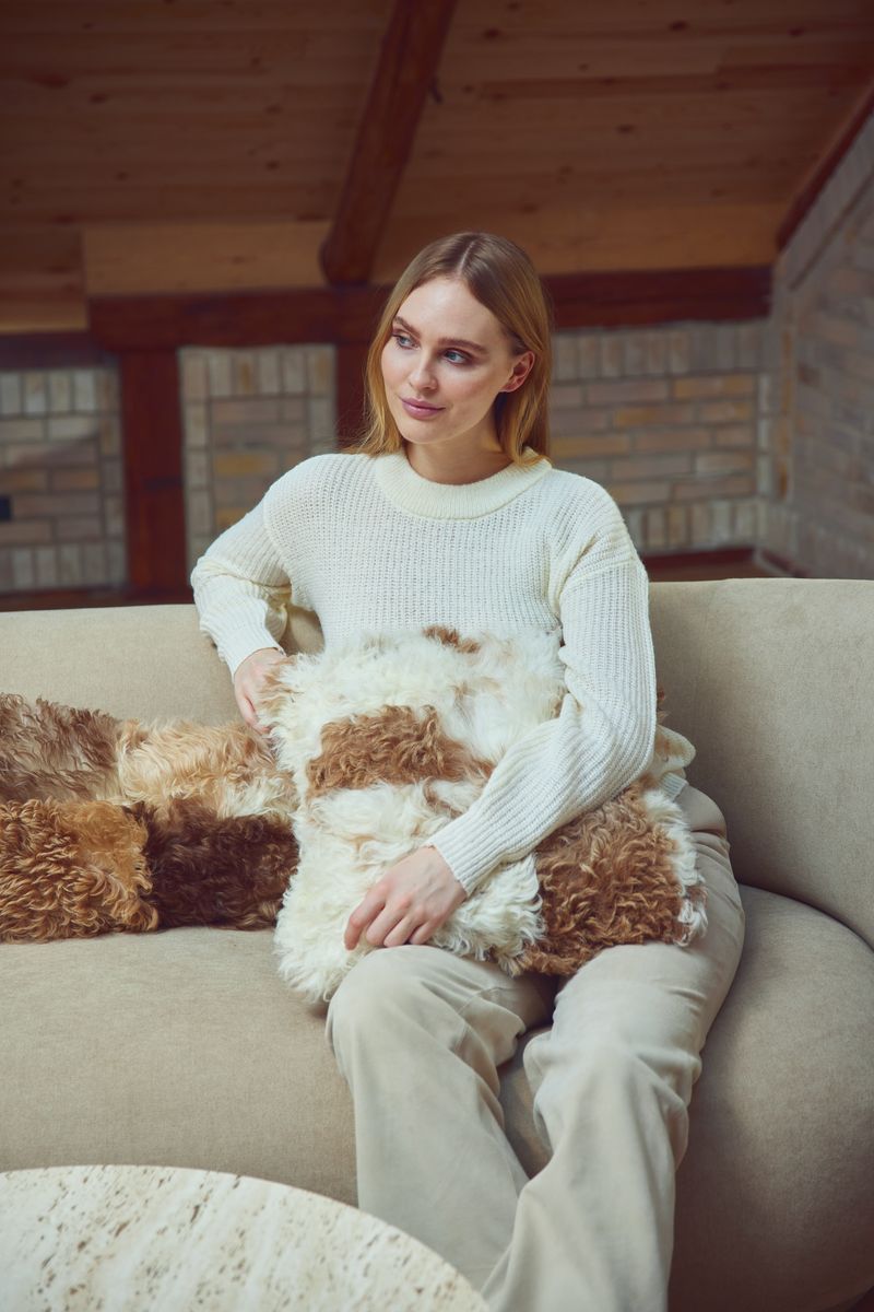 Lammfellkissen | Toskana | Doppelseitig