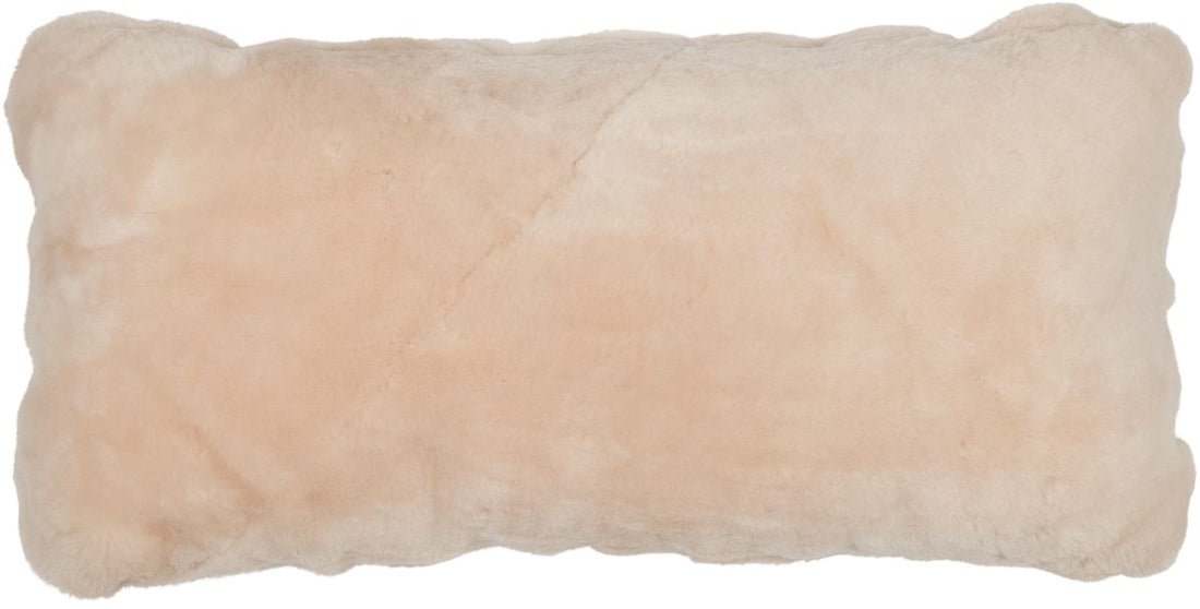 Lammfellkissen | Mokassin | Doppelseitig | 28x56cm