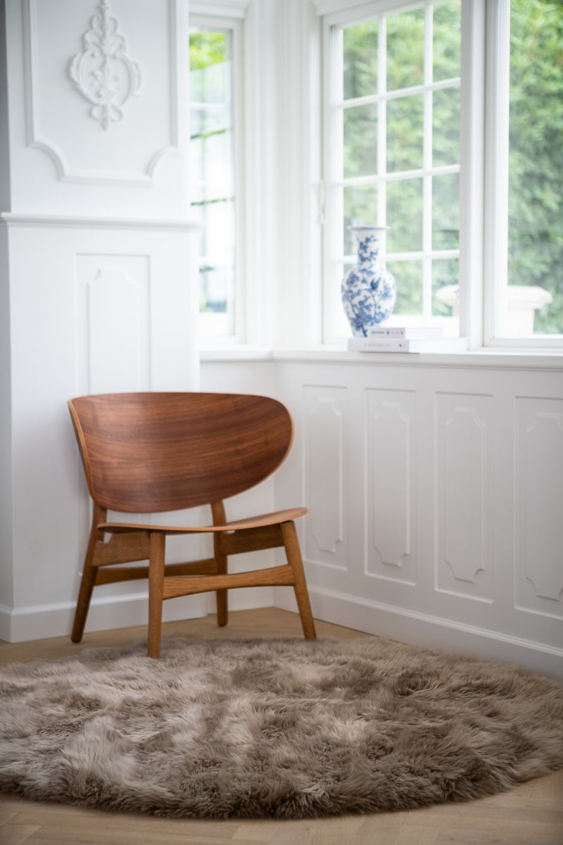 Designerteppich | Langhaarig | Neuseeland | Ø140 cm