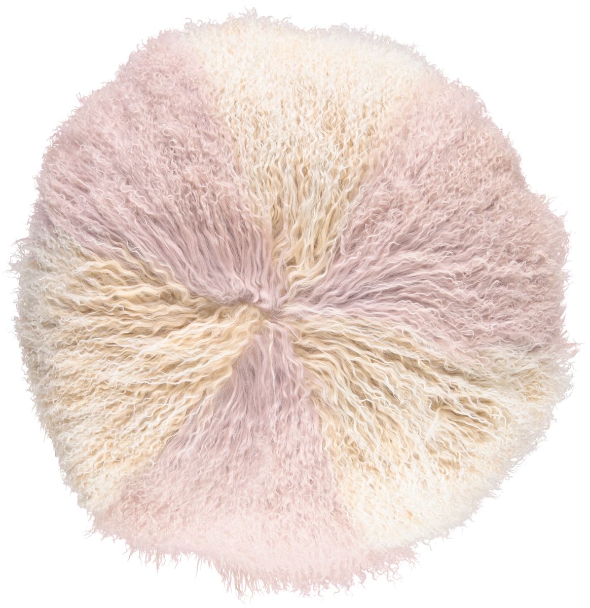 Lammfellkissen | Lockig | Tibet | Ø45 cm, Ø62 cm und Ø38 cm