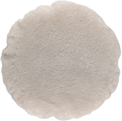 Lammfellkissen | Samt | Mokassin | Doppelseitig | Ø45 cm &amp; Ø62 cm