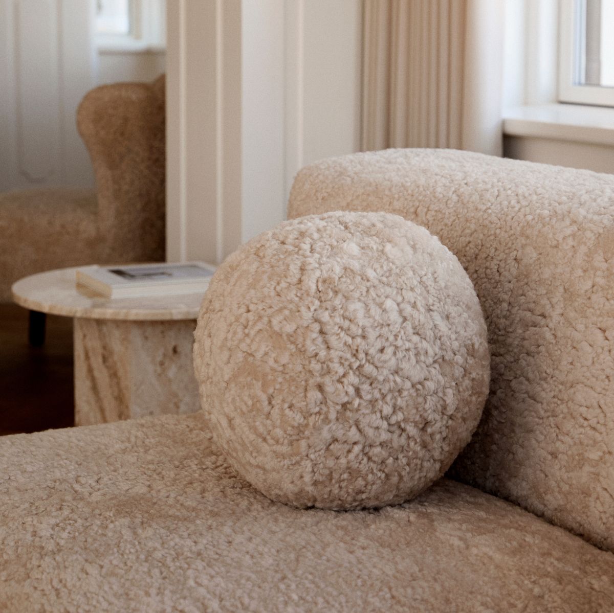 Angelitkissen | Kurzhaarig | Neuseeland | Ø25/30/35 cm