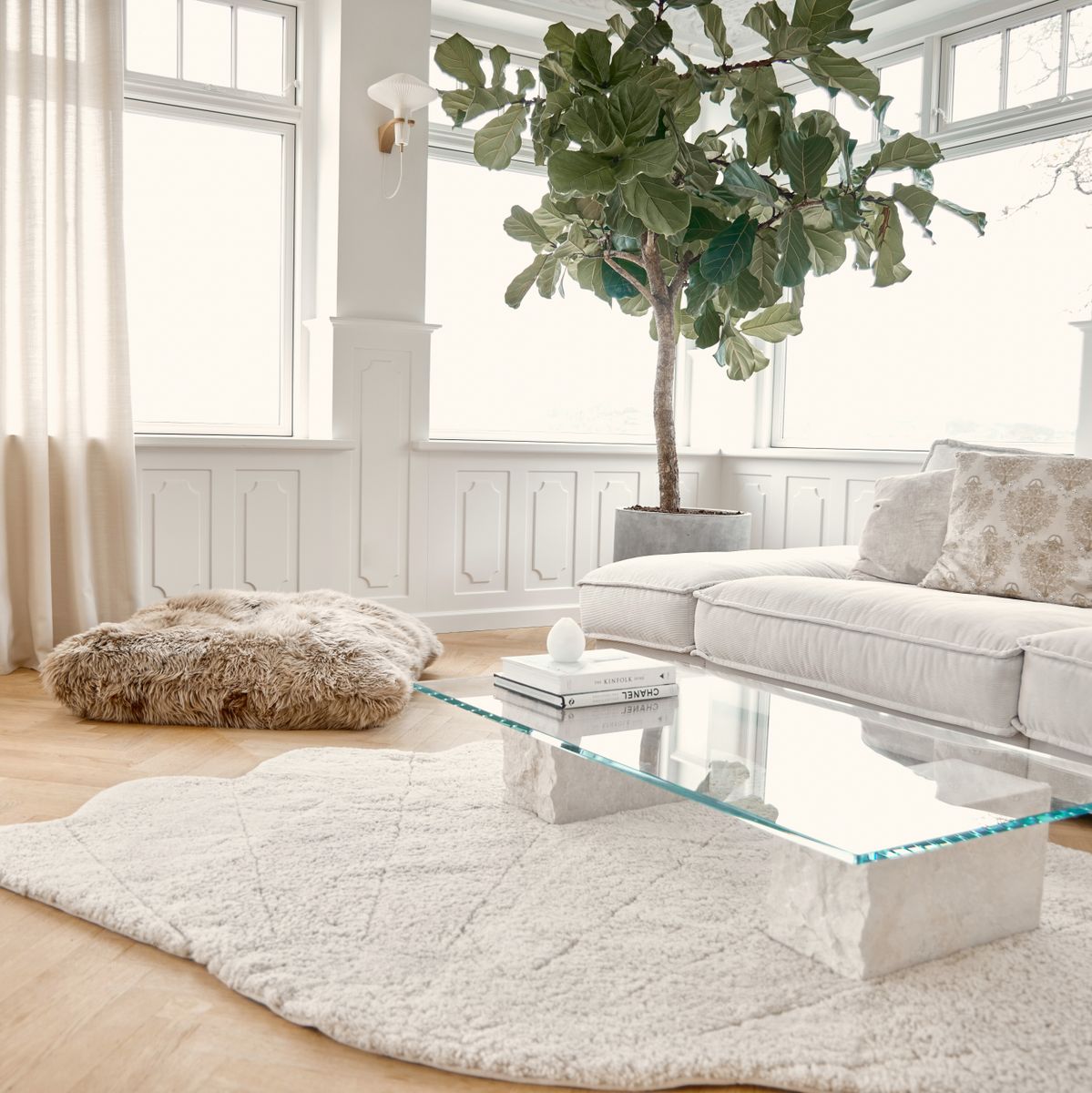 Muschel-Designer-Teppich | Kurzhaarig | Neuseeland | 210x150cm